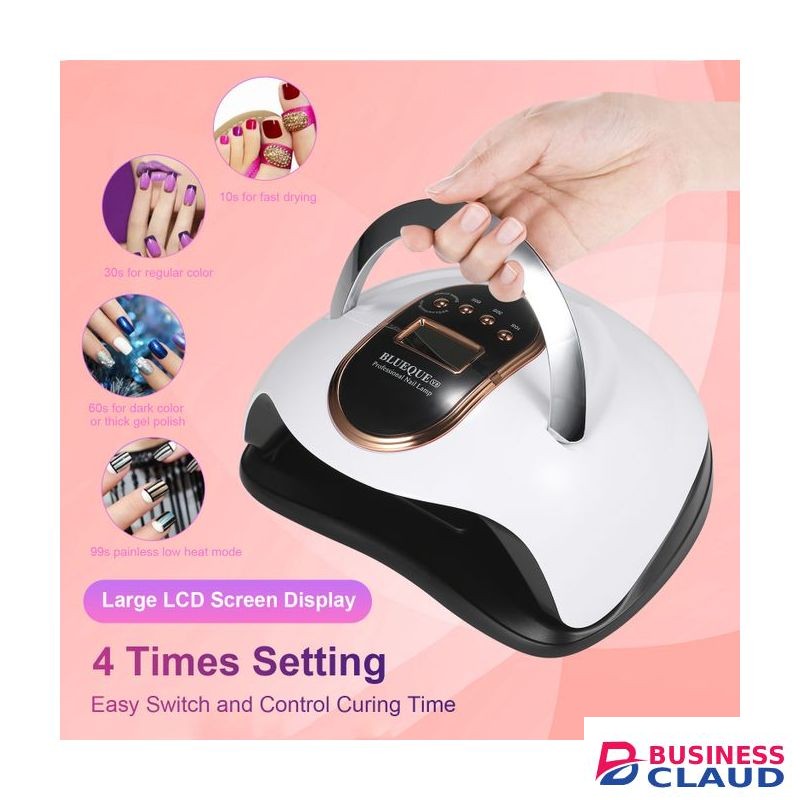 168W LED UV Nail Lamp Kits Fast Dryer +9pcs Manicure Tools