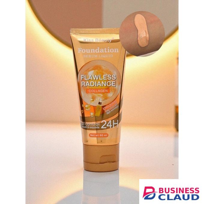 Kiss Beauty Foundation Serum Liquid Flawless Radiance Collagen