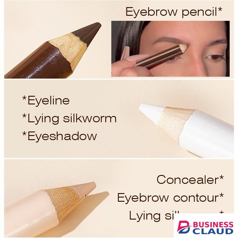 New popular EYEBROW cross-border cost performance practical eyebrow pencil concealer eyeliner durable waterproof eyebrow pencil 3 sets