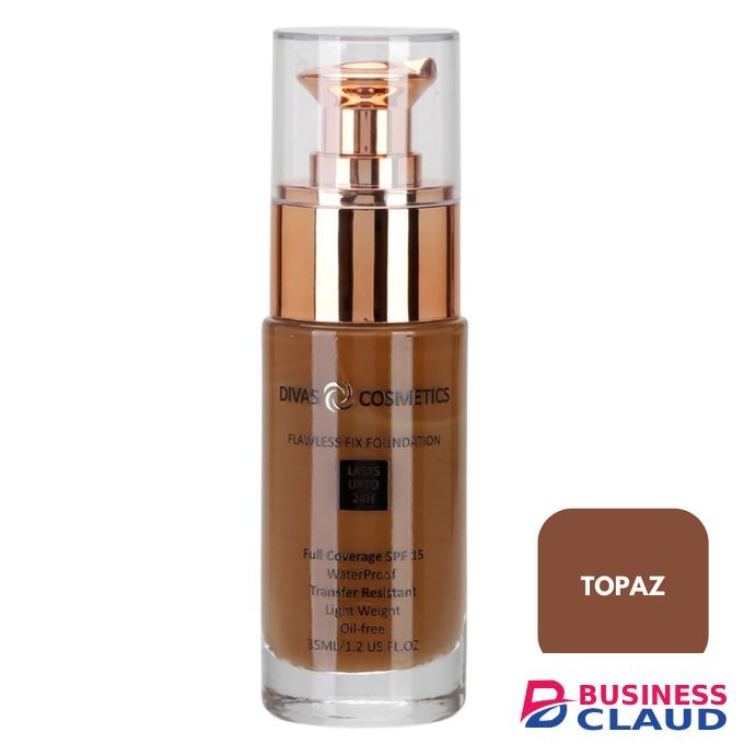 Divas cosmetics Flawless Fix Foundation SPF 15 - Topaz