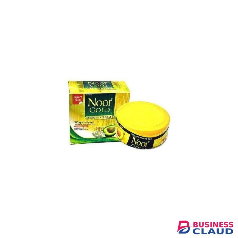 Noor Gold Gold Beauty Cream With Avocado and Aloe Vera 7 Day Challenge Night Cream for Acne, Wrinkles, Pimples Dark Spots, & Whitening