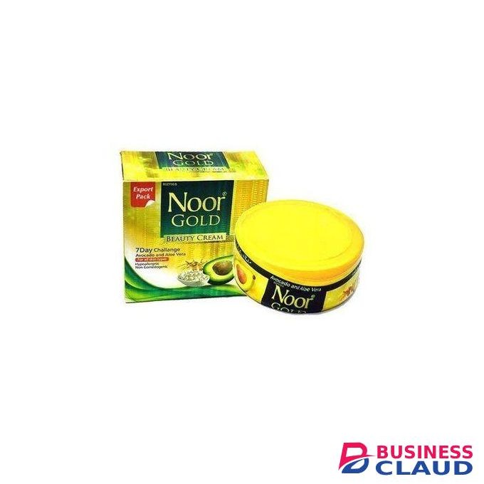 Noor Gold Gold Beauty Cream With Avocado and Aloe Vera 7 Day Challenge Night Cream for Acne, Wrinkles, Pimples Dark Spots, & Whitening