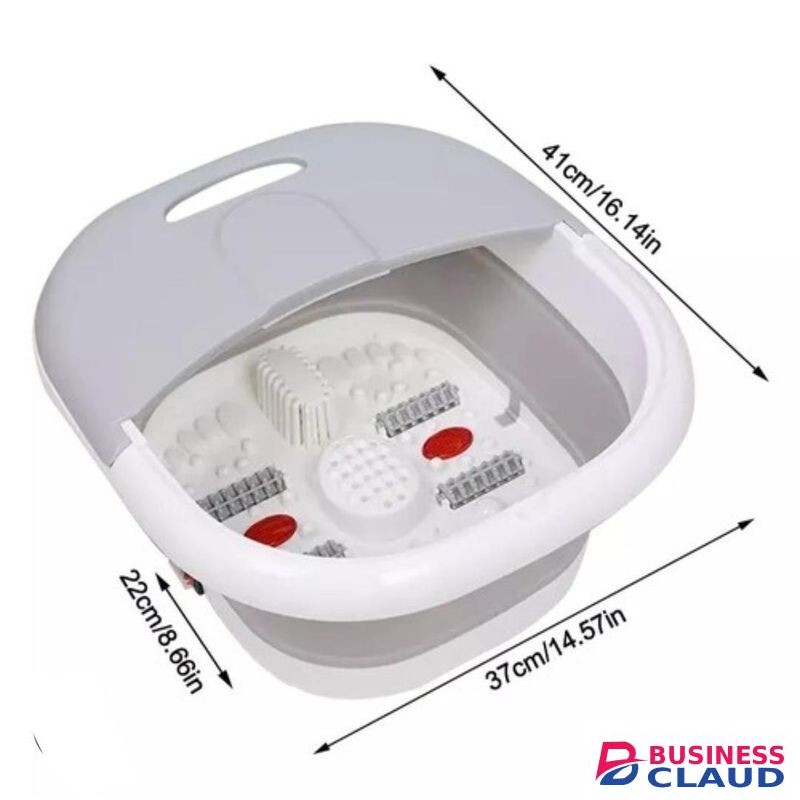 High quality portable silicone folding electric foot bath foot massage machine,it vibrates and create bubbles