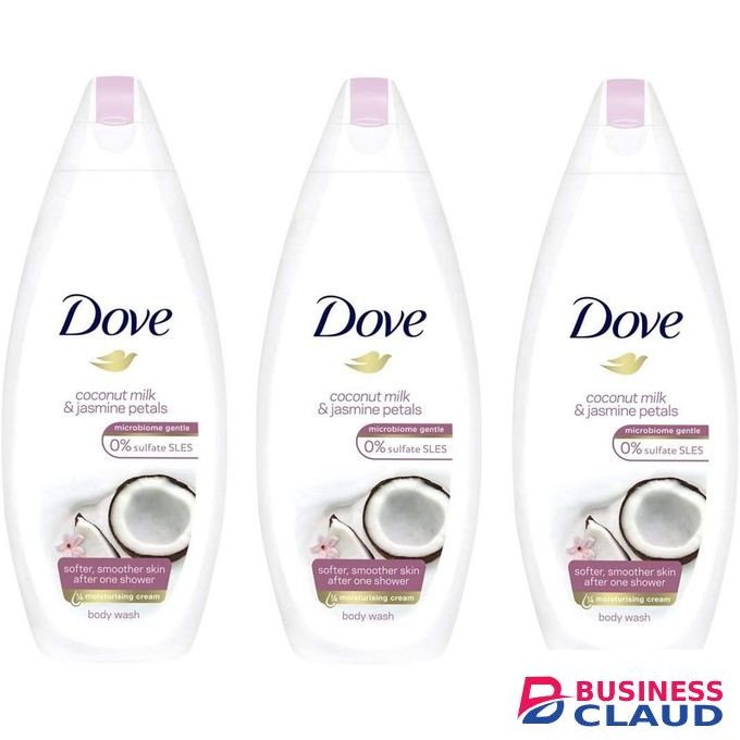 Dove Purely Pampering-Coconut Milk With Jasmine Petals Body Wash 500ml/16.9oz-(3 Pack)