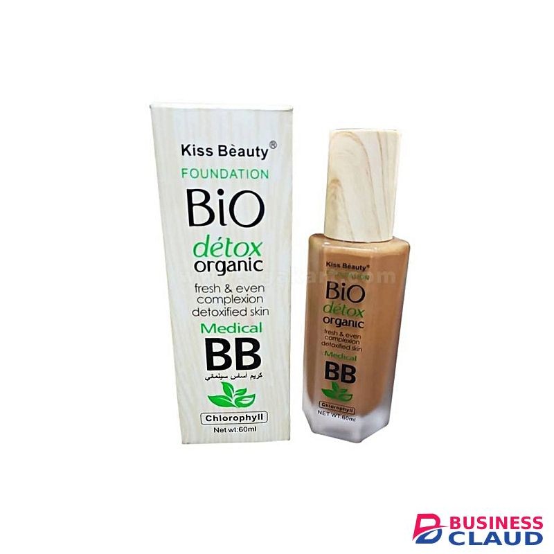 Kiss Beauty Bio Detox Organic Foundation - 60ml ( Shade No. 1)