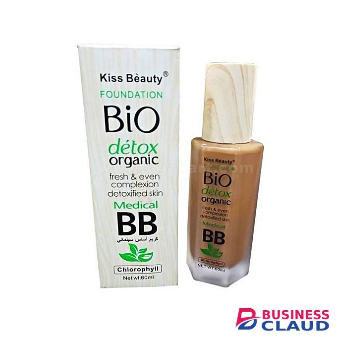 Kiss Beauty Bio Detox Organic Foundation - 60ml ( Shade No. 1)