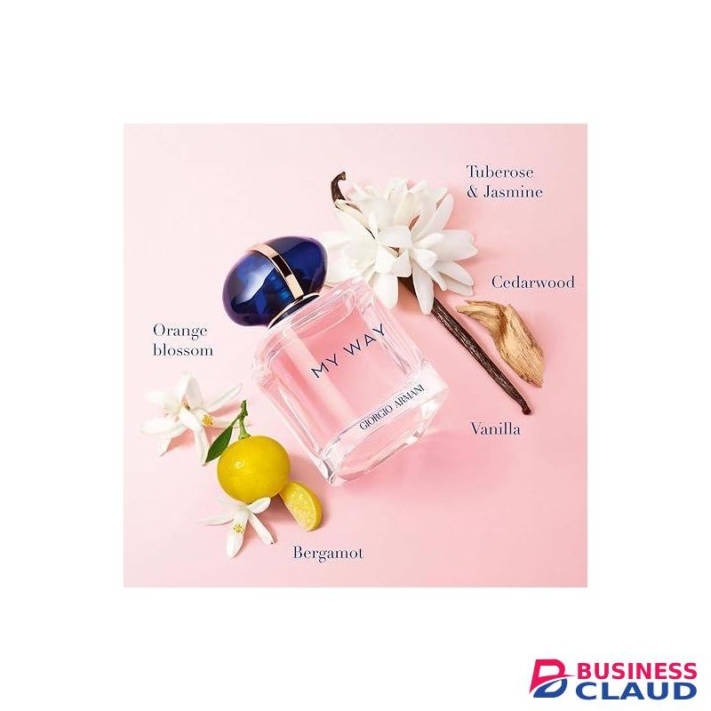 My Way Woody Floral fragrance for women - Notes Bergamot, Orange Blossom, Tuberose, Jasmine, Cedarwood, Vanilla and White Musk