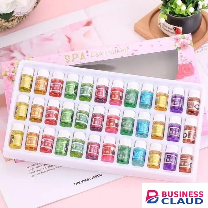 36 Piece Essential Oil Set 3ml Each – Lavender, Violet, Green Tea, Rose, Sandalwood, Snow Lotus, Jasmine, Orange, Ocean, Lemon, Osmanthus, Strawberry Aromatherapy Oils for Relaxation and Wellness