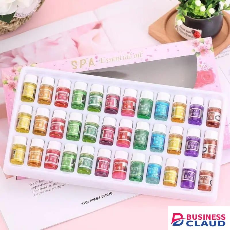 36 Piece Essential Oil Set 3ml Each – Lavender, Violet, Green Tea, Rose, Sandalwood, Snow Lotus, Jasmine, Orange, Ocean, Lemon, Osmanthus, Strawberry Aromatherapy Oils for Relaxation and Wellness