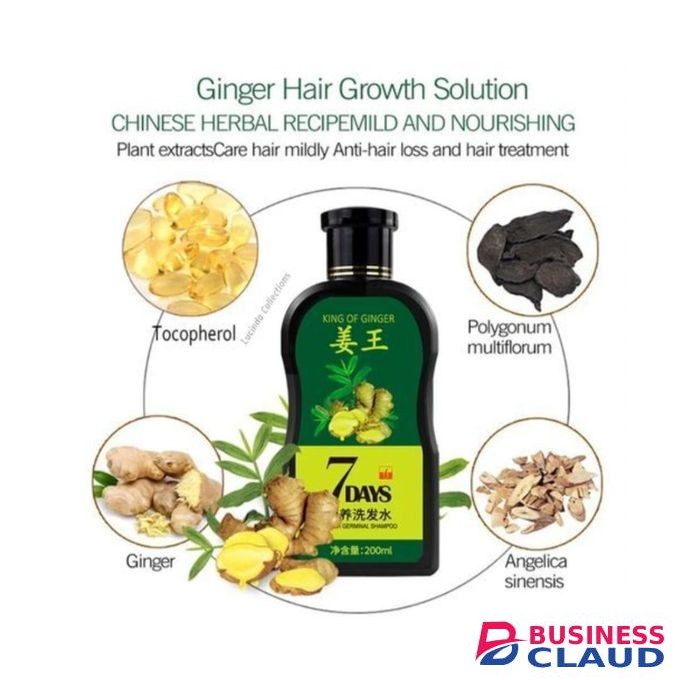 7 Days King of Ginger Hair Growth Shampoo