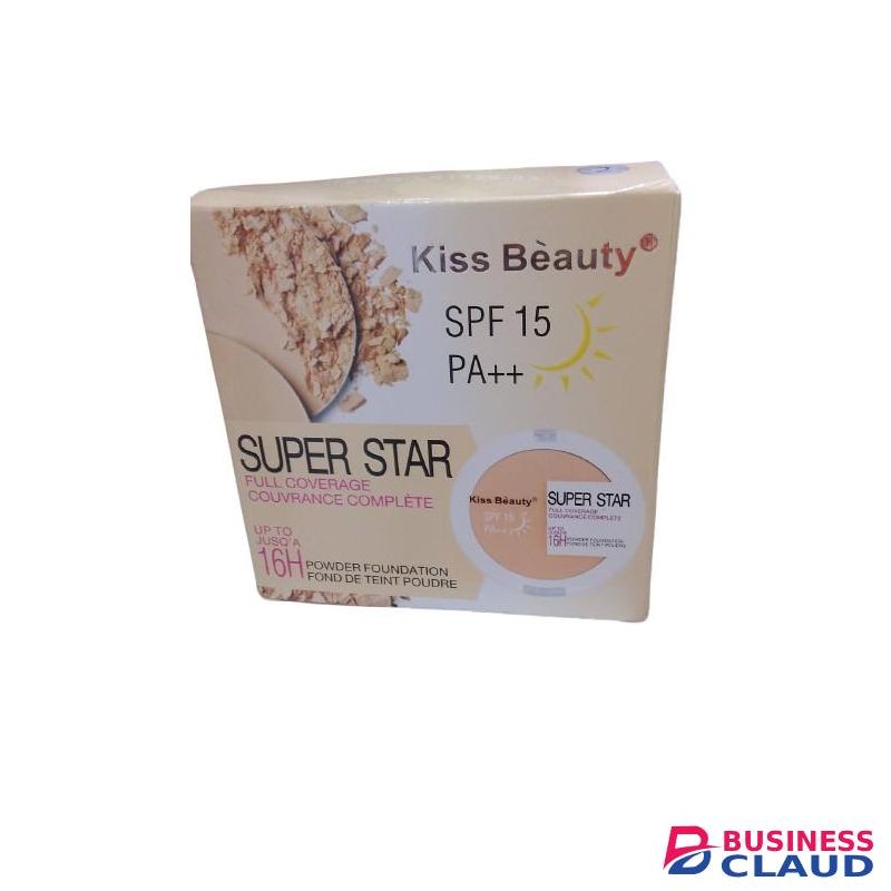 Kiss Beauty Super Star Full Coverage Powder Foundation SPF15 PA++ - 16H Wear