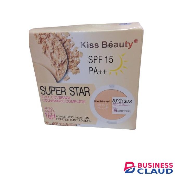 Kiss Beauty Super Star Full Coverage Powder Foundation SPF15 PA++ - 16H Wear