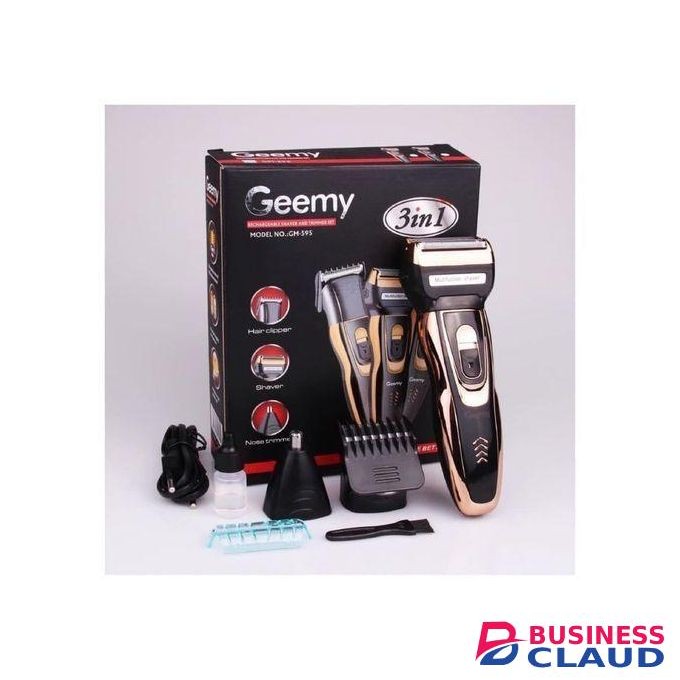 Geemy New Pro Rechargeable Hair Shaving Machine, Shaver- 3 In 1
