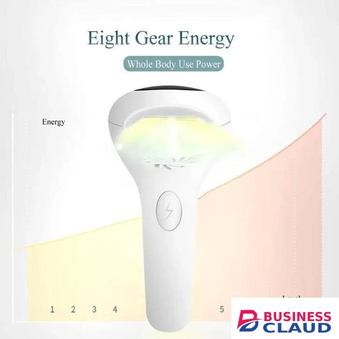 Women's Professional IPL Laser Hair Removal Device, Face and Body Electric Pulse Light Hair Removal Device, White