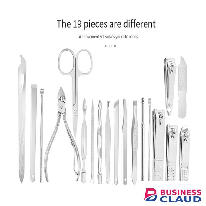 19Pcs Fashion Manicure Nail Clippers Kit Pedicure Set Nail