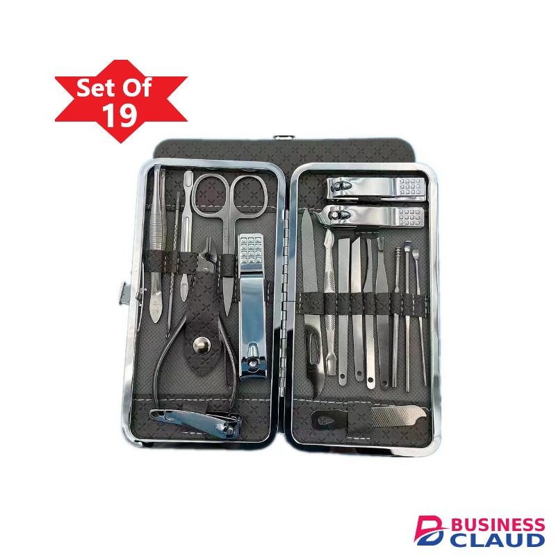 19Pcs Fashion Manicure Nail Clippers Kit Pedicure Set Nail