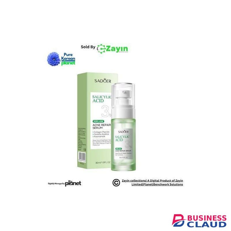 SADOER Salicylic Acid Acne Repair Serum.