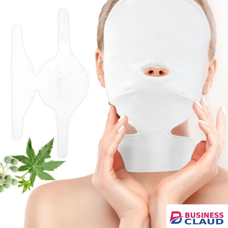 White Reusable Organic Castor Oil Packs for Face/ Neck Wraps Washable Anti Oil Leak