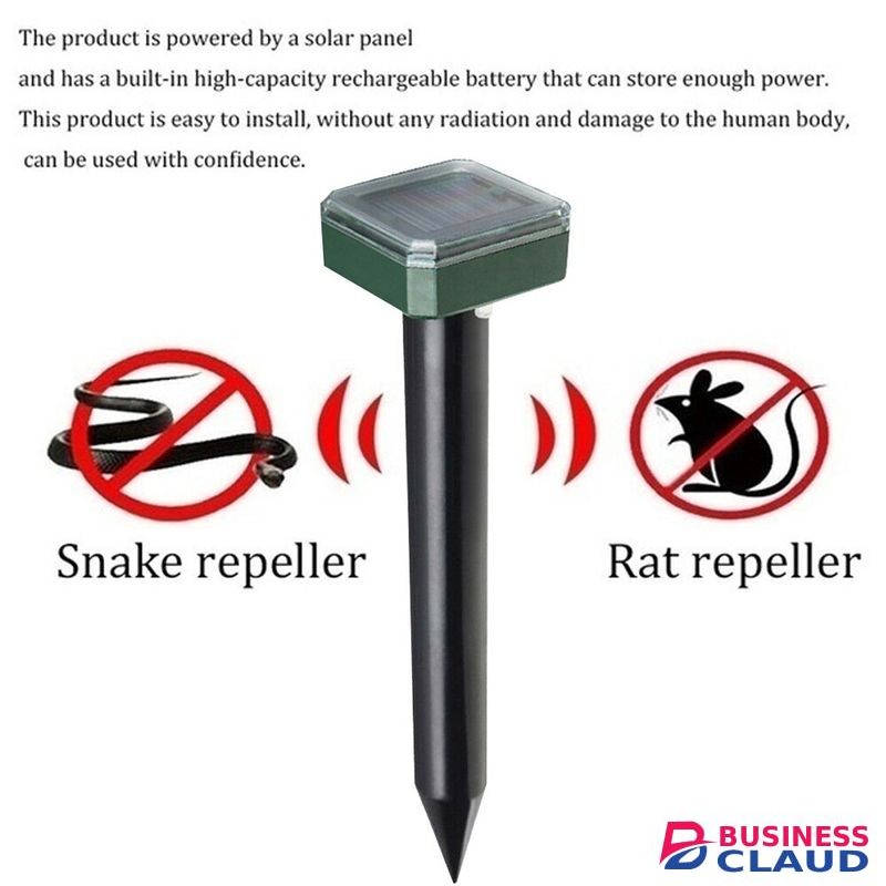 Solar Power Ultrasonic Insect Repeller Environmental Electronic Gopher Rodent Animal Control