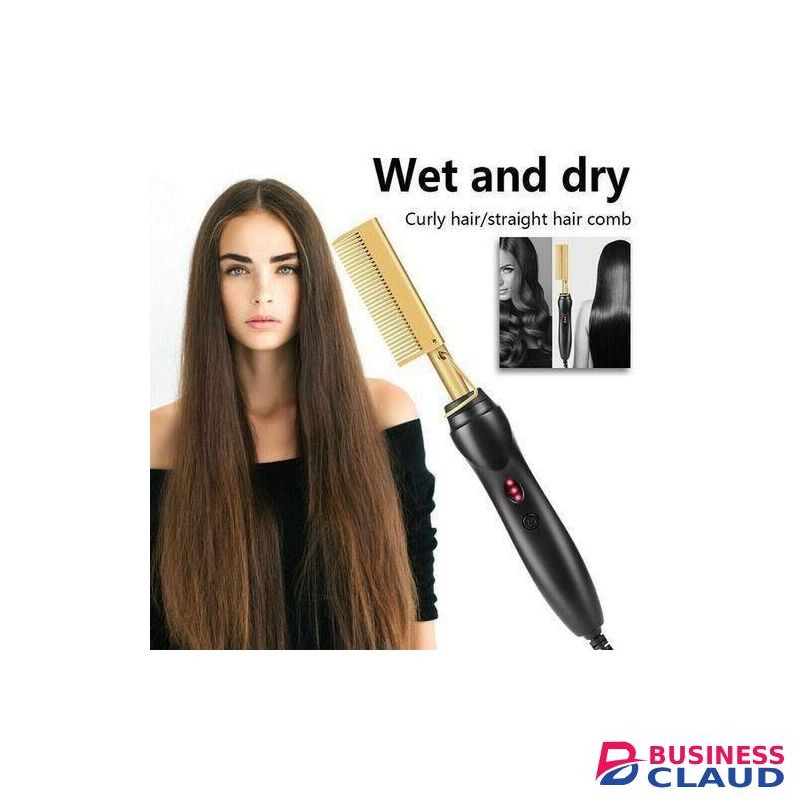 Professional Electric Hot Comb Straightener(Wet And Dry Hair)