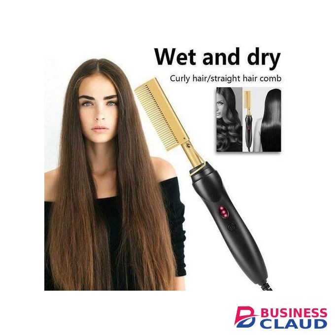 Professional Electric Hot Comb Straightener(Wet And Dry Hair)