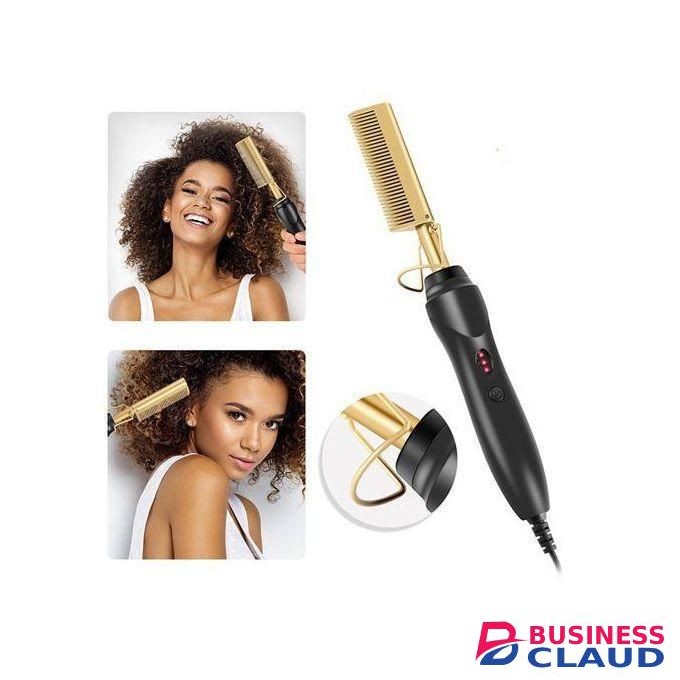 Portable Electric Hair Straightener Heating Hot Comb