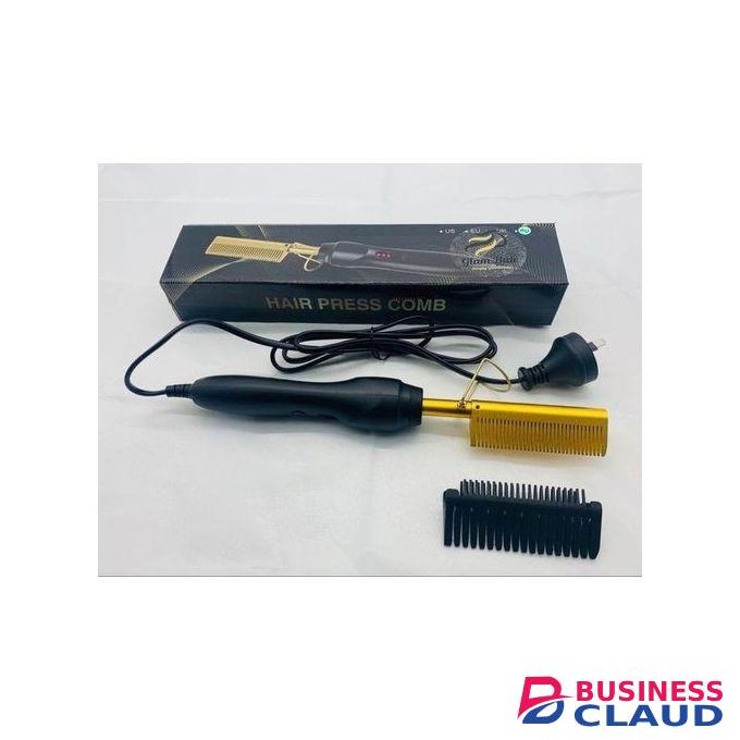 2 In 1 Heating Hot Comb Hair Sightener And Curler