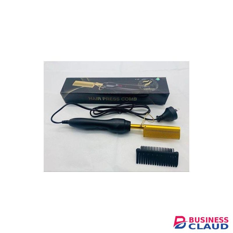 2 In 1 Heating Hot Comb Hair Sightener And Curler