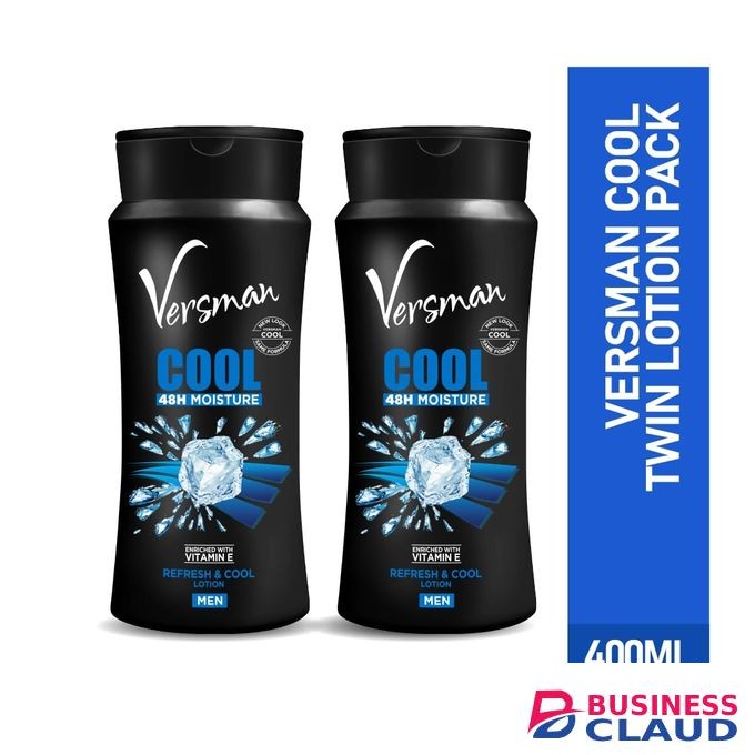 VERSMAN Twin Cool 400ml Lotion (Pack of 2)