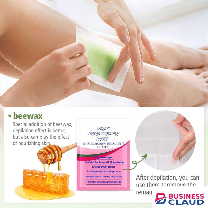40pcs Double Sided Wax Strips Hair Removal Strips