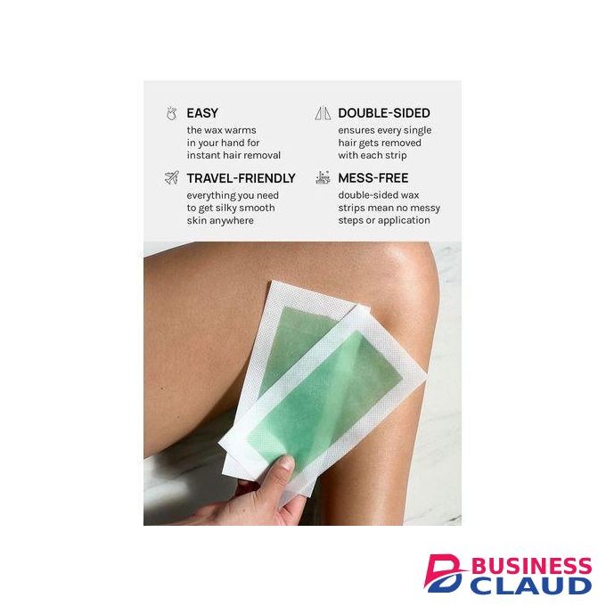 40 Pcs Waxing Hair Removal Strips- 20 Double Sided