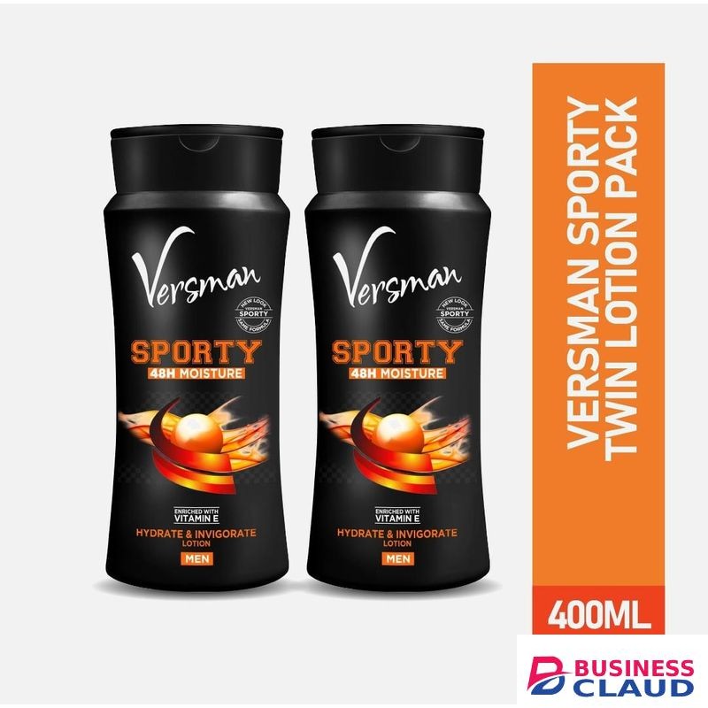 VERSMAN Twin Sporty 400ml Lotion (Pack of 2)
