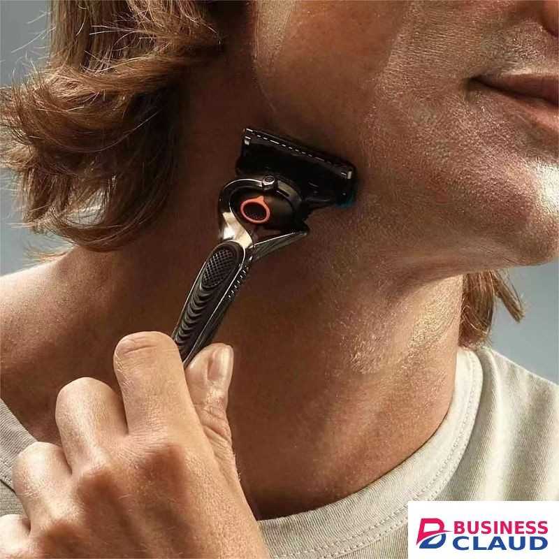 Men's Razor Protable Trimmer, Manual Shaver With 4 Universal Blade Head Five-Layer Blade