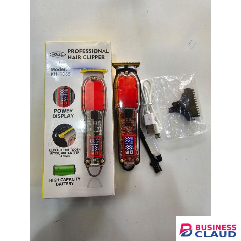Kezu Hair Clipper Rechargeable Hair Cutting Machine Combo Set - Professional Barber Supply Hair Trimmer & Clipper