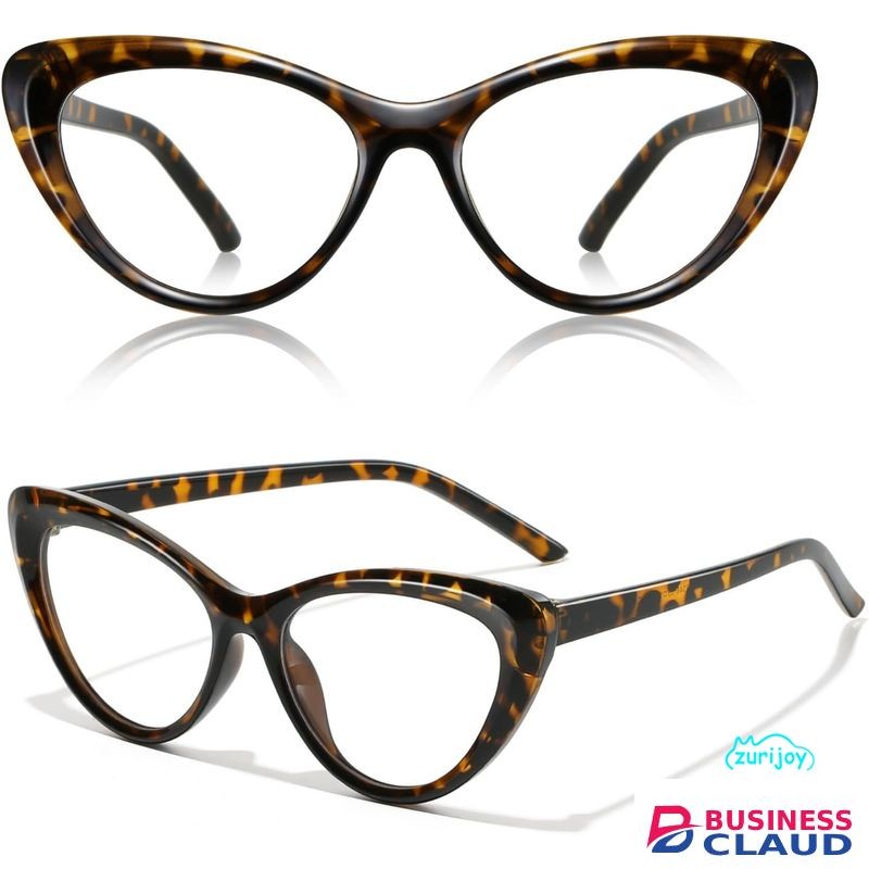 Stylish Cat - Eye Glasses With Tortoiseshell Patterns