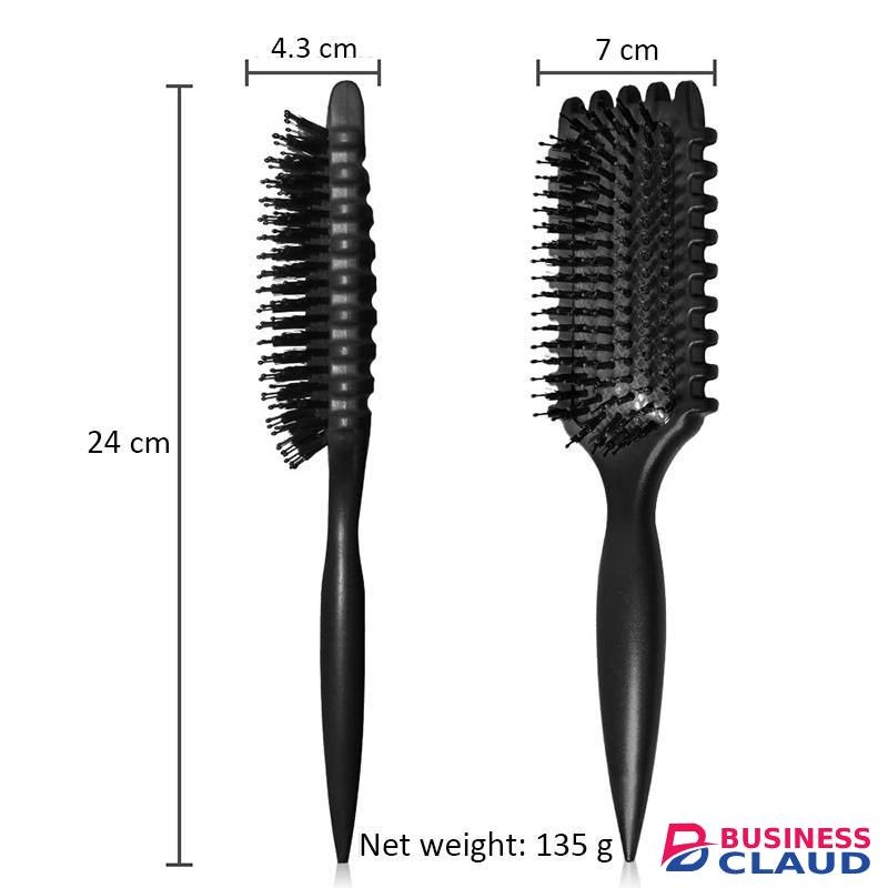 2 PCS Curly Hair Brush Defining, Curly Hair Brush, Shaping and Styling Women's and Men, Black and Green