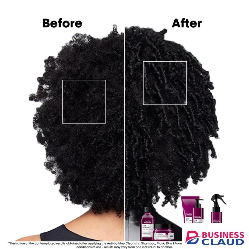 L'Oréal professionnel Paris Curl Expression Mask - Moisturizes and Pre-Detangles For Curly and Coily Hair Types, Adds Shine, Paraben-Free
