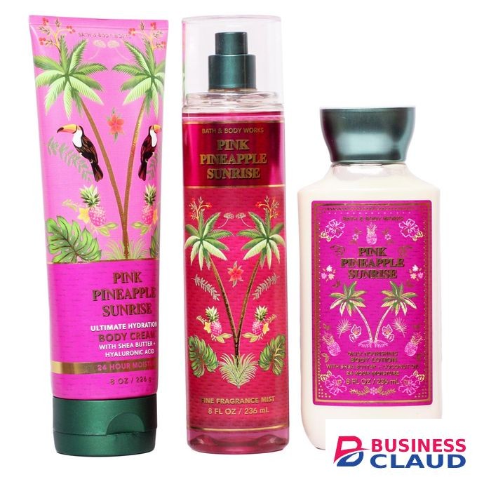 Bath & Body Works PINK PINEAPPLE SUNRISE SET