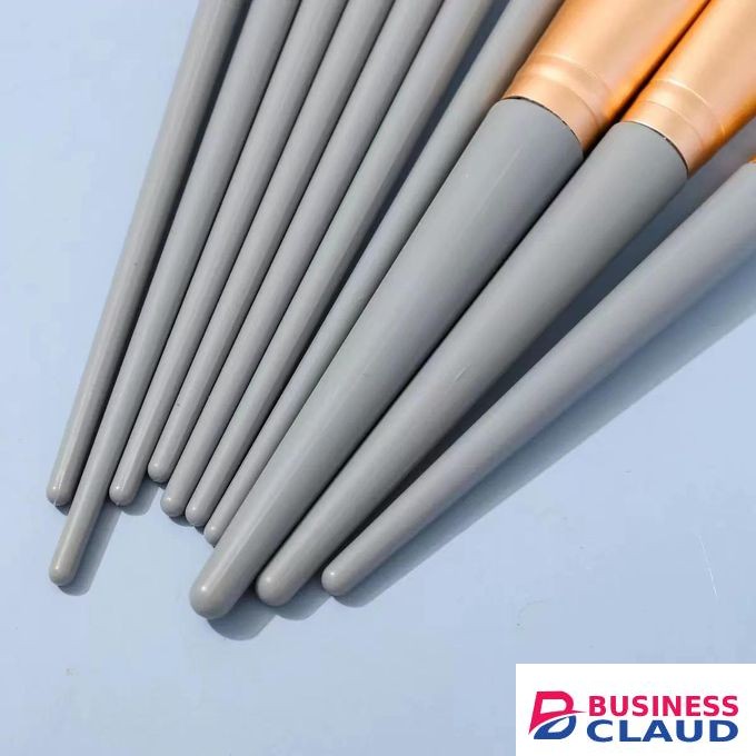 Cosmetic Makeup Brush Set Powder Brushes 10 Pcs Dark Blue