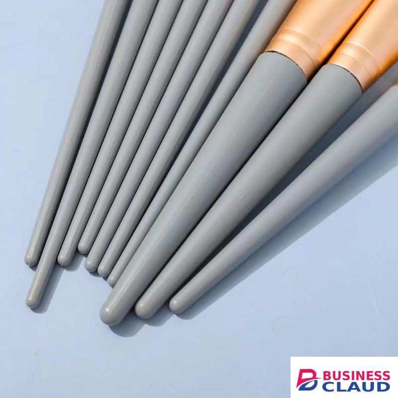 Cosmetic Makeup Brush Set Powder Brushes 10 Pcs Dark Blue