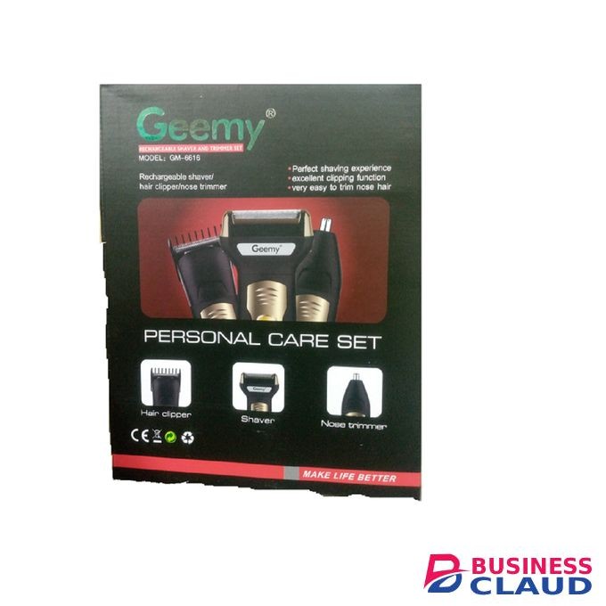 Geemy 3 In 1 Rechargeable Hair, Beard & Nose Shaver / Trimmer