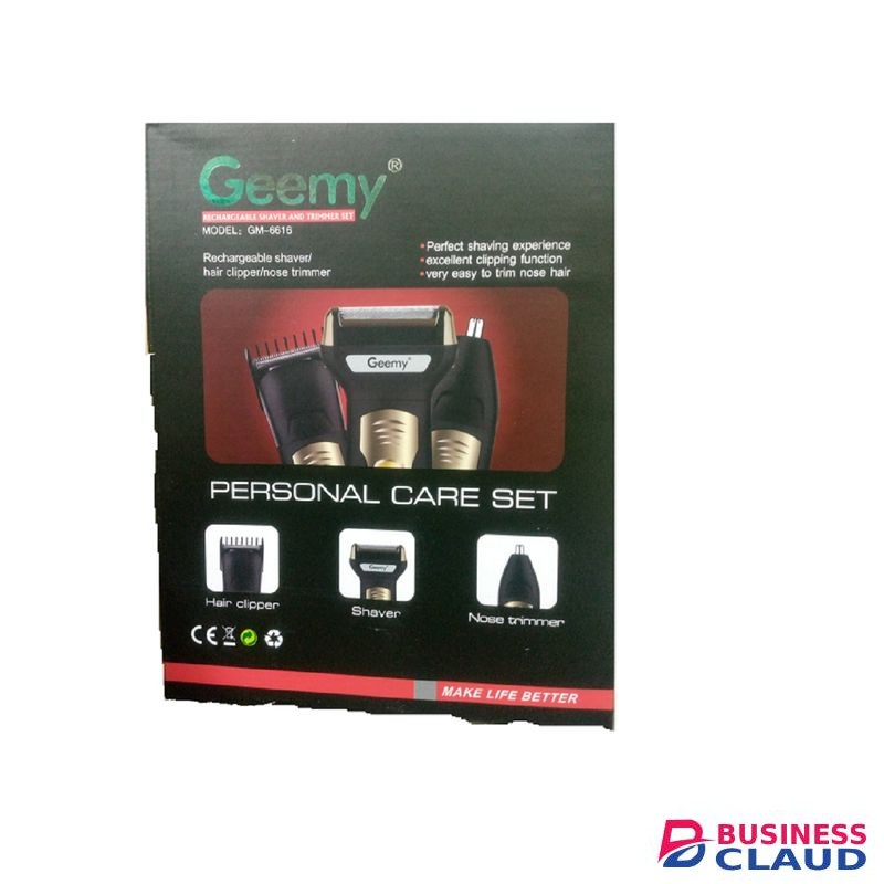 Geemy 3 In 1 Rechargeable Hair, Beard & Nose Shaver / Trimmer