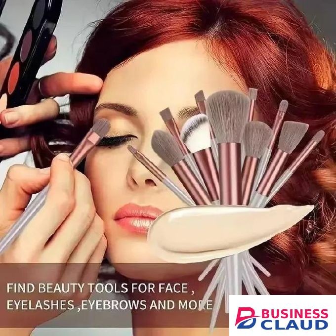 13Pcs Makeup Brushes Set Foundation Powder Eyeshadow Concealer Blending Makeup brush set Beauty Tool with Storage Bag