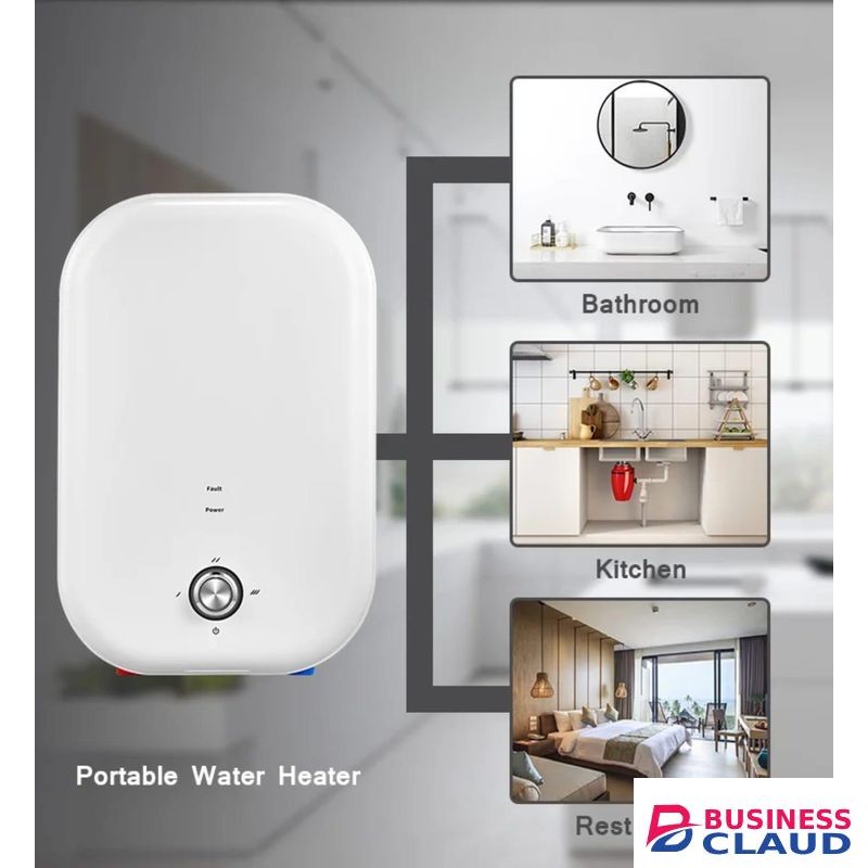 Tankless Water Heater Electric, 240v 0-5500W Tankless Hot Water Heater , Kitchen,Instant Heater Electric with Overheating Protection