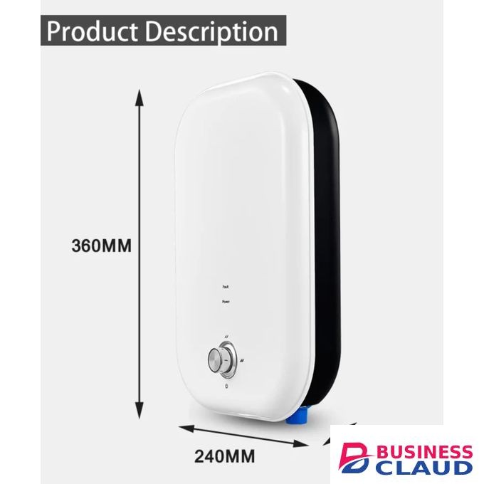 Tankless Water Heater Electric, 240v 0-5500W Tankless Hot Water Heater , Kitchen,Instant Heater Electric with Overheating Protection