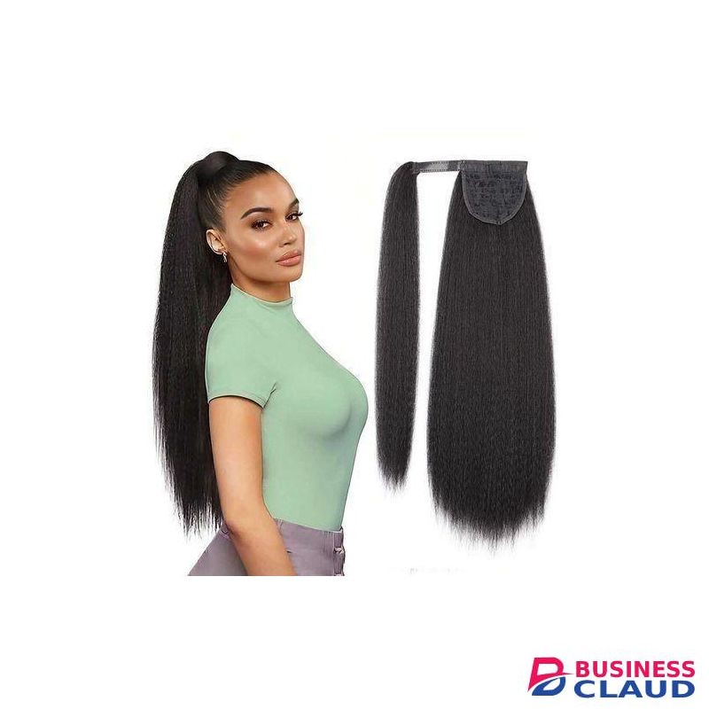 SXCHEN Long Hair Fluffy Curly Hair Velcro Long Curly Wigs Ponytail