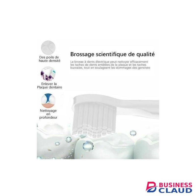 Smart Ultrasonic Electric Toothbrush + 4 Brush Heads