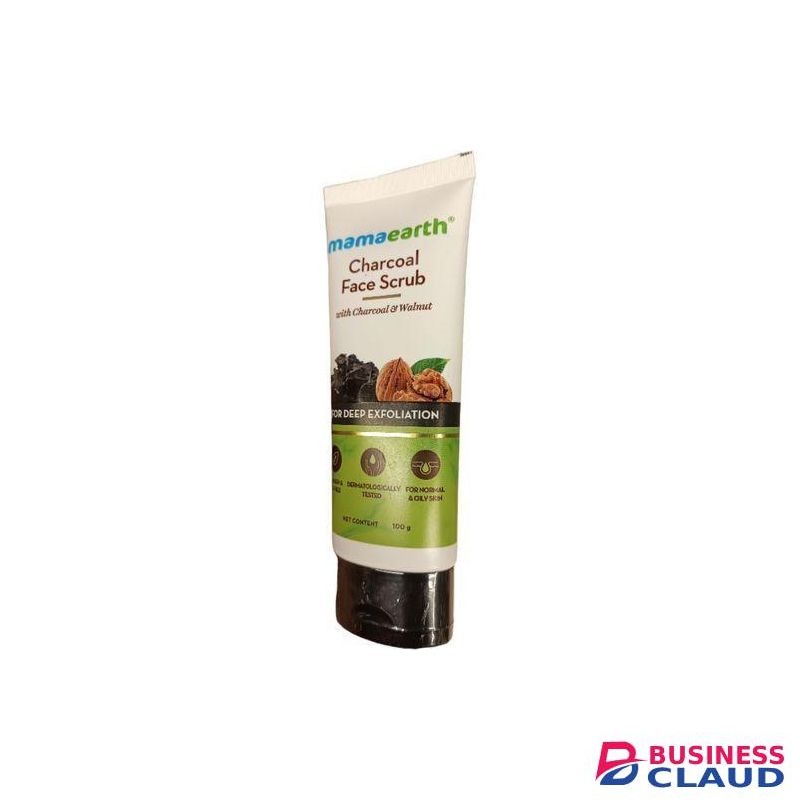 Mama Earth Charcoal Face Scrub With Walnut For Deep Exfoliation