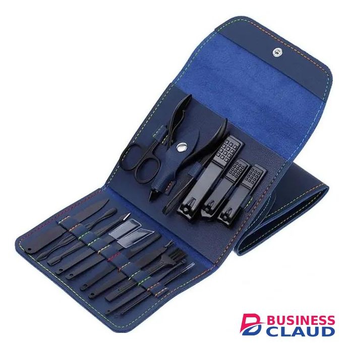 16Pcs Nail Cutter Stainless Steel Grooming kit Art Cuticle Tools Nail Clipper Manicure Set