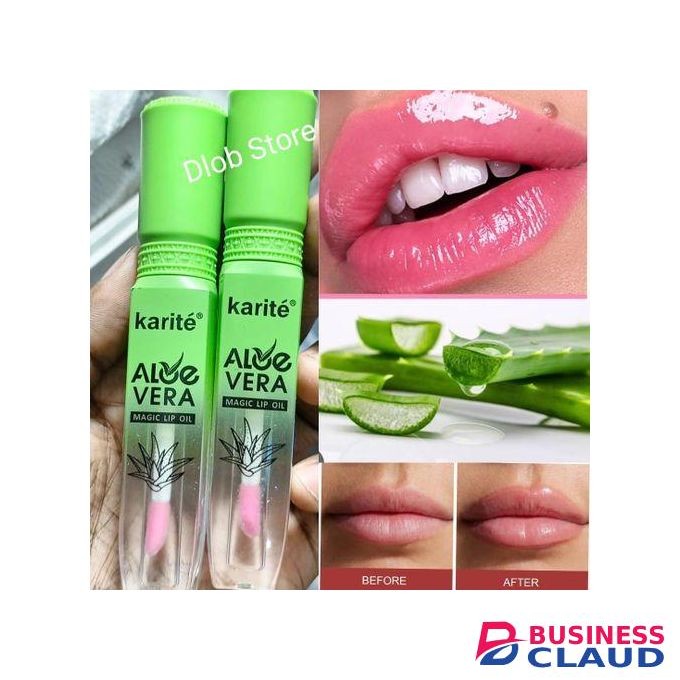 Beauty 3PCS Aloe Vera Cracked Lips Healing Balm Pink Lips Effect Lip Gloss